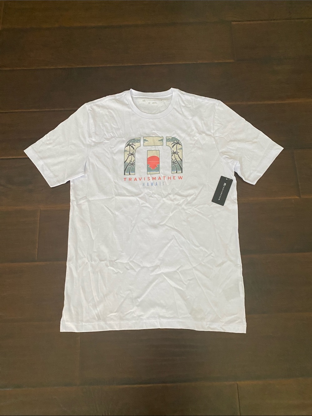 New Travis Mathew Kona Glow Mathew 100% cotton half sleeve T shirt men’s size M